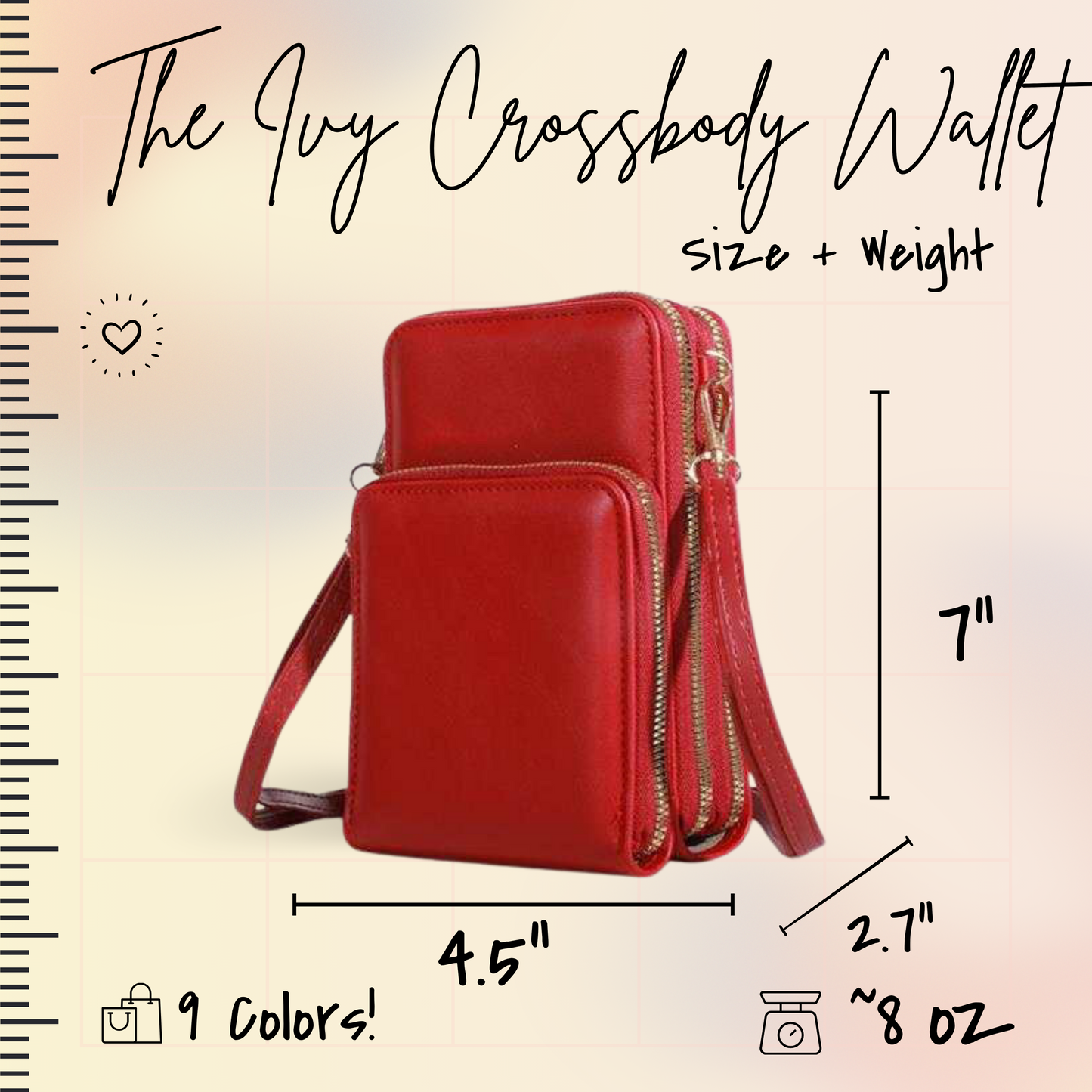 Ivy Crossbody Wallet + Purse