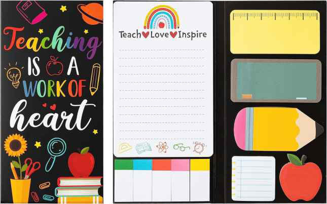 Sticky Note Booklet Set - Teaching Heart (Black Background)