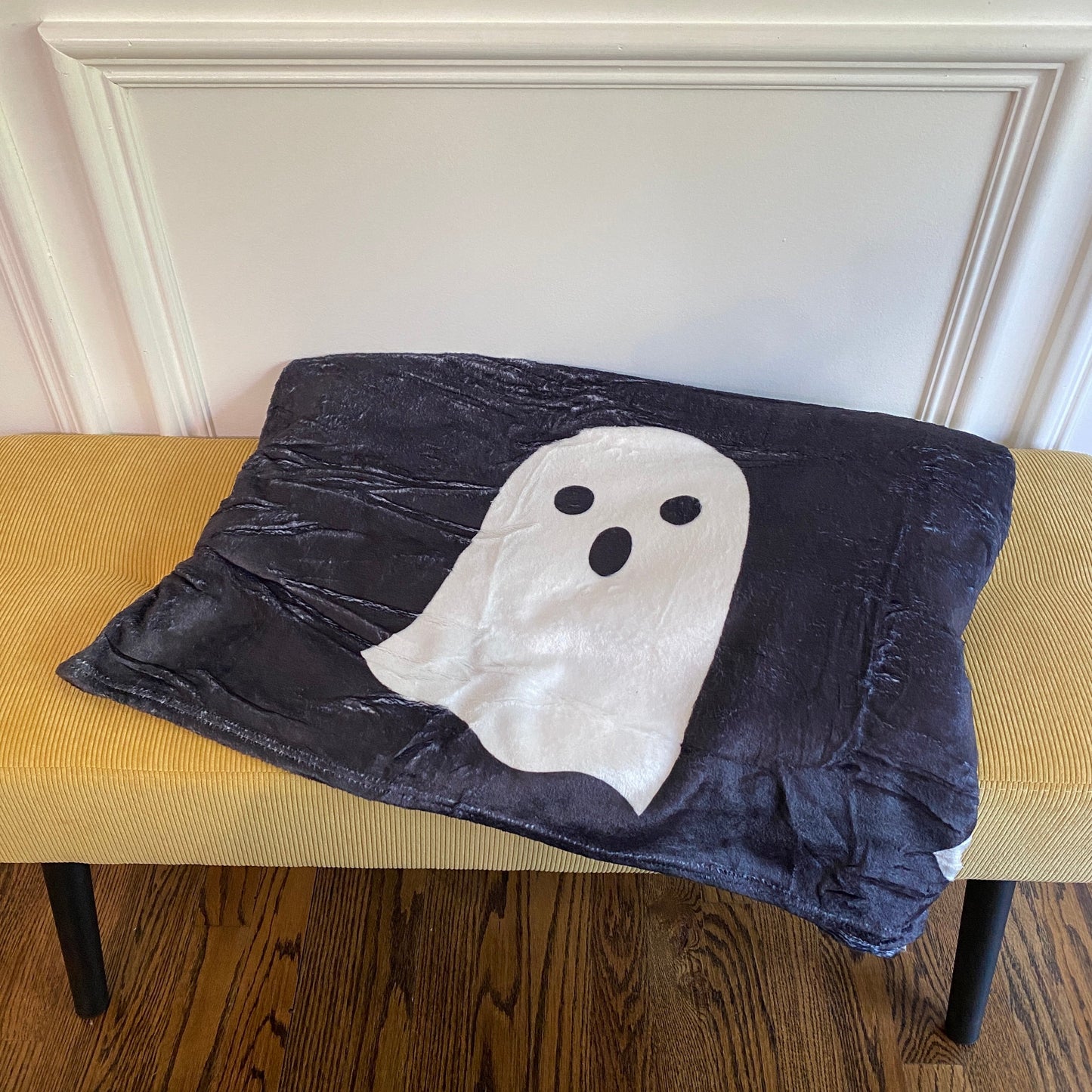 Blanket - Halloween - Double Sided Ghosts Black & White