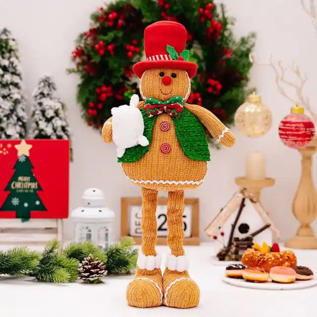 Telescopic Standing Christmas Decor - Gingerbread #2