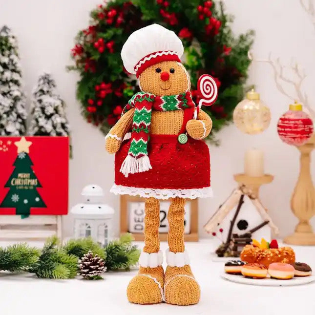 Telescopic Standing Christmas Decor - Gingerbread #2