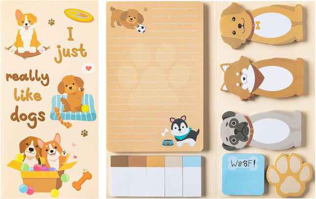 Sticky Note Booklet Set - Really Like Dogs