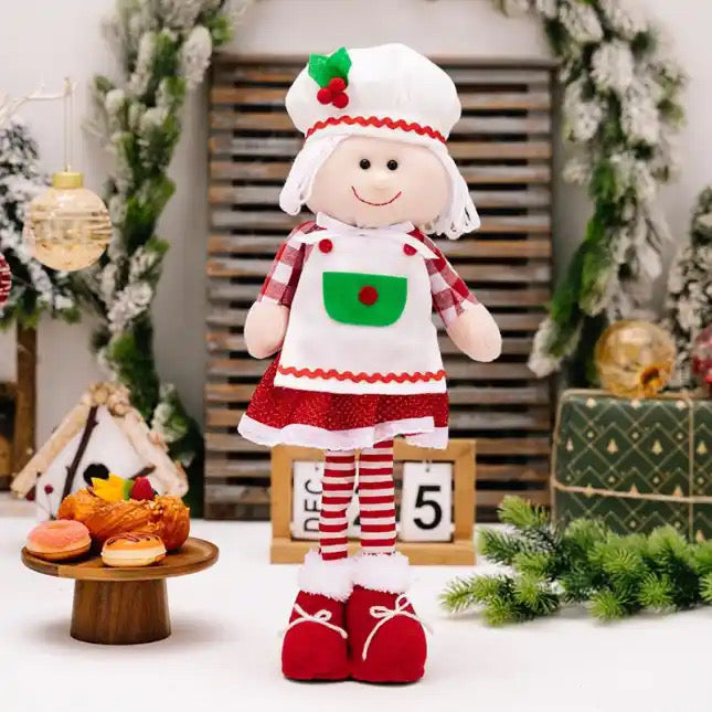 Telescopic Standing Christmas Decor - Santa & Mrs Claus