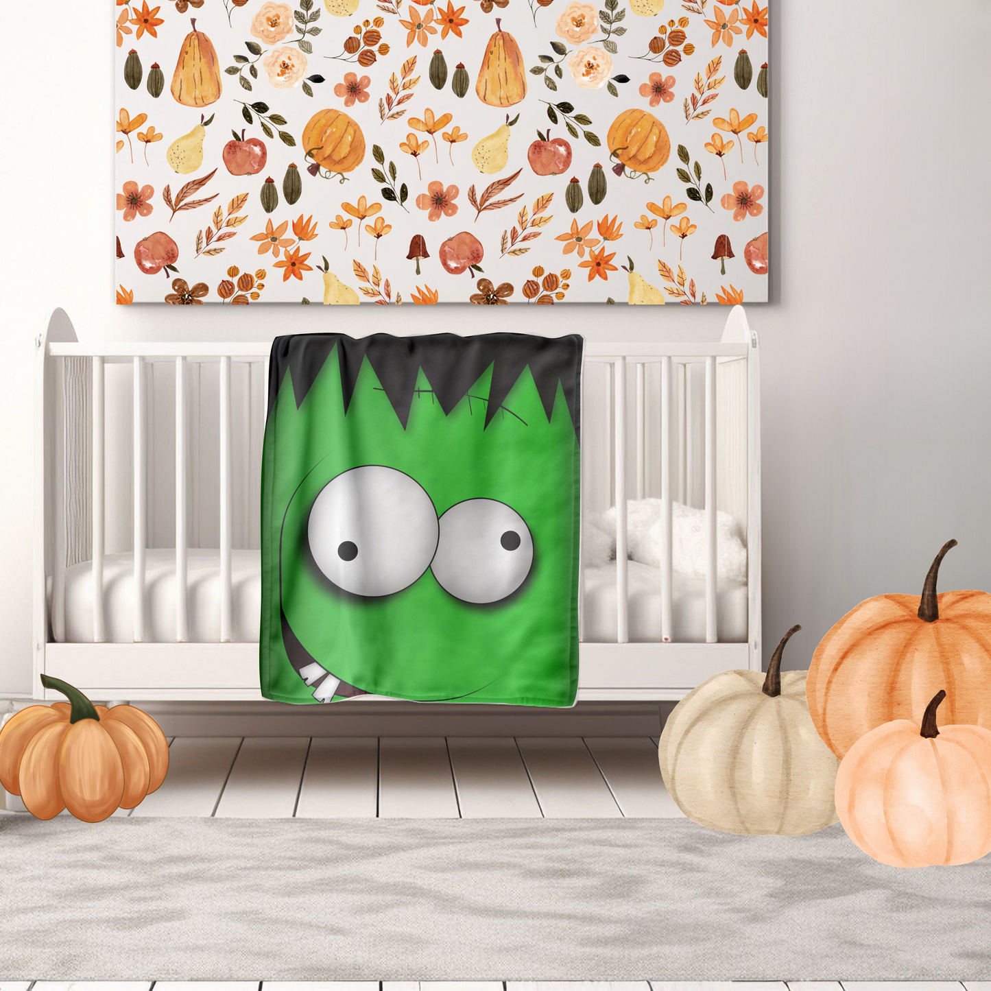 Blanket - Halloween Silly Faces - Frankenstein